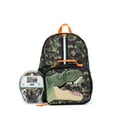 thumbnail image 4 of Schoolyard Vibes 17" Boys' 3-Piece Dinosaur Kids Backpack Set with Headphones & Lunch Box, Dino Camo, 4 of 14