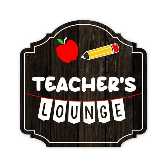 Heritage Plus Teacher's Lounge Wall or Door Sign | School Signage - Medium