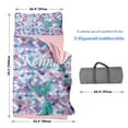 thumbnail image 6 of Kainsy Personalized Toddler Girls Sleeping Bag Nap Mat for Daycare, Mermaid Kids Sleeping Bag with Pillow & Blanket for Preschool Kindergarten, Custom Name Easy Carry Napsack Purple, 6 of 9
