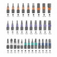 thumbnail image 4 of Gkeoshab Tool Bag 42 In 1 Screwdriver Set 42 In 1 Screwdriver T Handle Multi Function Repair Tool With Detachable Handle Diy Multi Purpose Screwdriver Repair Tool Home & Garden, 4 of 9