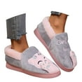 thumbnail image 3 of KANG Slippers With Cat Design Cozy Fleece Lined Winter Shoes For Indoor Outdoor Comfort, 3 of 7