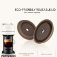 thumbnail image 6 of Home Silicone Spoon Brush Reusable Coffee Pod Coffee Capsule Lid Silicone Cap Refillable Coffee Cover SET 2, 6 of 7