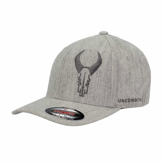 Badlands Gray on Gray Hat FlexFit Logo Sm/Md