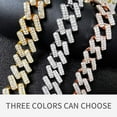 HH Bling Empire Iced Out Diamond Cuban Link Chain, Plated Pendant ...