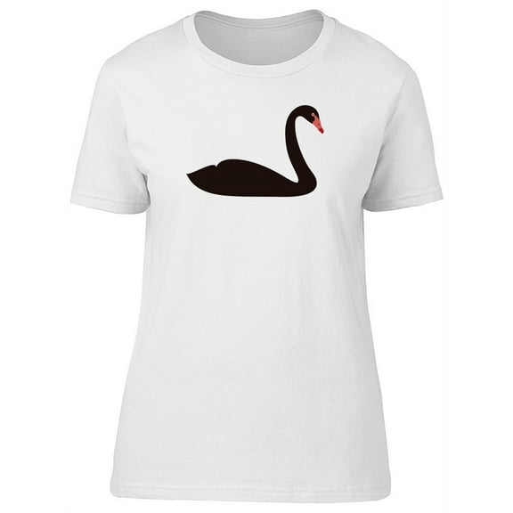 Drawing Of Black Swan T-Shirt Women -Image by Shutterstock, Female Medium
