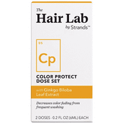 The Hair Lab Color Protect Custom Shampoo and Conditioner Dose Set with Ginkgo Biloba Leaf Extract to Preserve Hair, 2 x 0.2 oz.