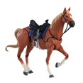 thumbnail image 3 of Figura de caballo modelo caballo estatuilla decoración del hogar colección muñeca juguetes regalos adorno naranja, 3 of 9