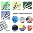 thumbnail image 4 of 9 Inch Pinking Shears for Fabric, Triangle Zig Zag Scissors, Ergonomic Grips, Ultra-Sharp, Professional Peaking Shears for Sewing, Craft, Dressmaking(Black,3mm), 4 of 5