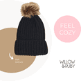 thumbnail image 4 of Willow & Ruby Women's Knitted Pom Pom Beanie - Soft & Comfortable Winter Hats for Women With Lined Interior For Extra Warmth, 4 of 5