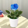 thumbnail image 3 of Jubilant  Artificial Potted Plant Faux Rose Decoration Artificial Potted Rose Faux Flower Bonsai for Home Office Decor Maintenance-free Indoor for Photography, 3 of 8