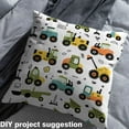 thumbnail image 2 of jejeloiu Colorful Truck Fabric by the Yard 3 Yards for Boys Girls, Tractors Sewing Fabric, Construction Site Vehicle Fabric for Sewing, 2 of 6