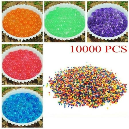10000pcs/Bag 9-11mm Colorful Orbeez Soft Crystal Water Paintball Nerf Gun Bullet Grow Water Beads Grow Balls Water Gun