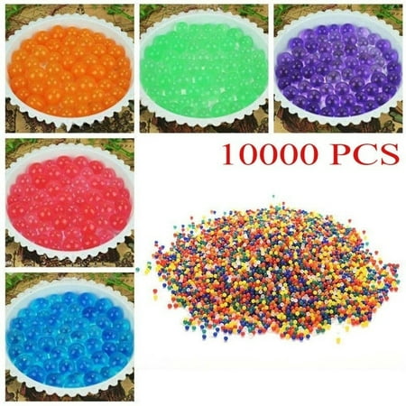 10000pcs/Bag 9-11mm Colorful Orbeez Soft Crystal Water Paintball Nerf Gun Bullet Grow Water Beads Grow Balls Water Gun (Best Water Bullet Gun)