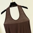thumbnail image 5 of ClodeEU Women's Solid Color Spaghetti Strap Camisole, Basic Sleeveless Layering Tank Tops Coffee,Womens Plus XXL, 5 of 5