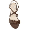 thumbnail image 6 of Journee Womens Jalia Multi Strap Flat Sandals, 6 of 10