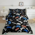 thumbnail image 1 of MesaSe Moderne Noir Bleu Joystick de Jeu Couettes et Duvets Grand Lit, 1 of 6