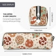 thumbnail image 3 of Fotbe Cow Spots And Disco Ball Pattern Leather Pencil Case, Pencil Pouch with Durable Zipper, Compact and Stylish Organizer for Stationery, Art Supplies, Travel Essentials, 3 of 7