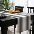 thumbnail image 4 of Grey Ombre Cotton Linen Table Runner 13 x 90 inch Farmhouse Modern Art Non-slip Rectangular Dining Table Decor for Wedding Party Holiday Dinner, 4 of 8