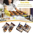 thumbnail image 5 of Fotbe Eagle With USA Flags for 4Pcs Oven Mitts and Pot Holders, 500℉ Heat Resistant Oven Mitts , Non-Slip Silicone Surface Safe for Baking, Cooking, BBQ, 5 of 6