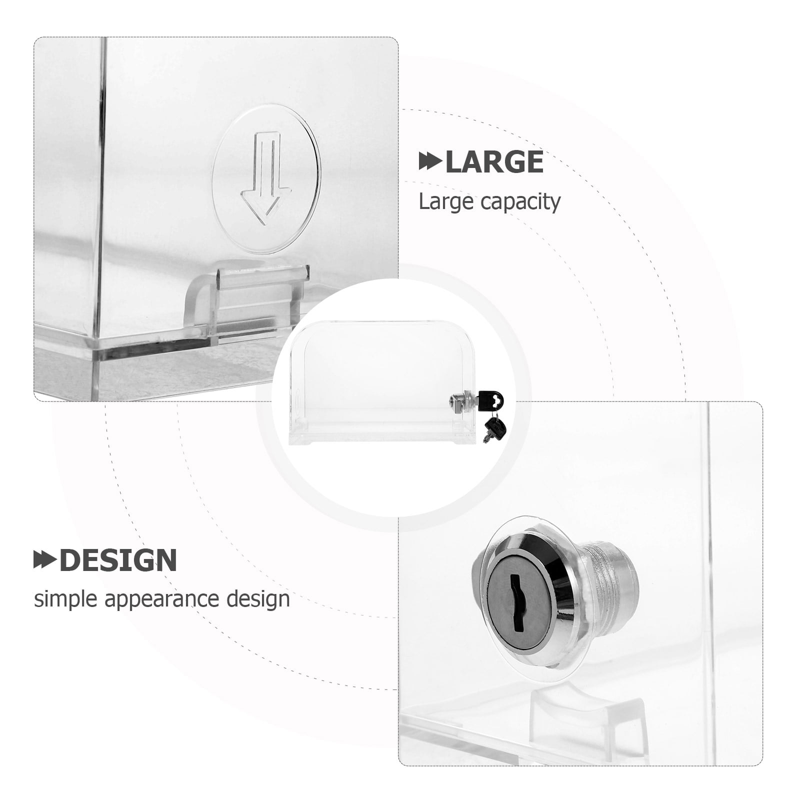 Milisten Slot Business Card Holder Case 18x12x8cm Compact Organizer for Office and