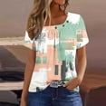 thumbnail image 2 of Tops For Women Trendy Summer Going Out Tops For Women Green Tshirts Shirts For Women Cotton Black Blouses For Women Plus Size Tall White V Neck T Shirts Women Plus Size, 2 of 5