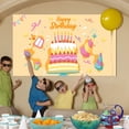 thumbnail image 2 of Birthday Holiday Background Cloth Hanging Flag Holiday Party Decoration Banner, 2 of 5
