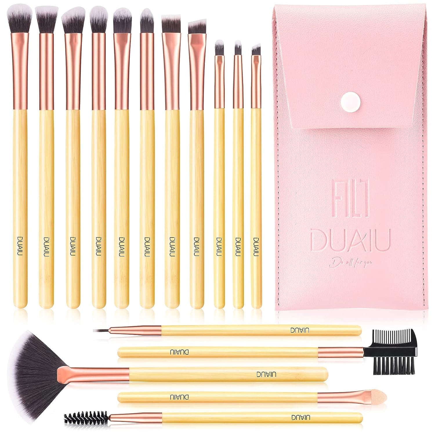 DUAIU 16-Piece Eyeshadow Brush Set with Bag photo 1