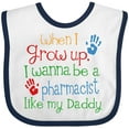 thumbnail image 3 of Inktastic Pharmacist Like Daddy Boys or Girls Baby Bib, 3 of 4