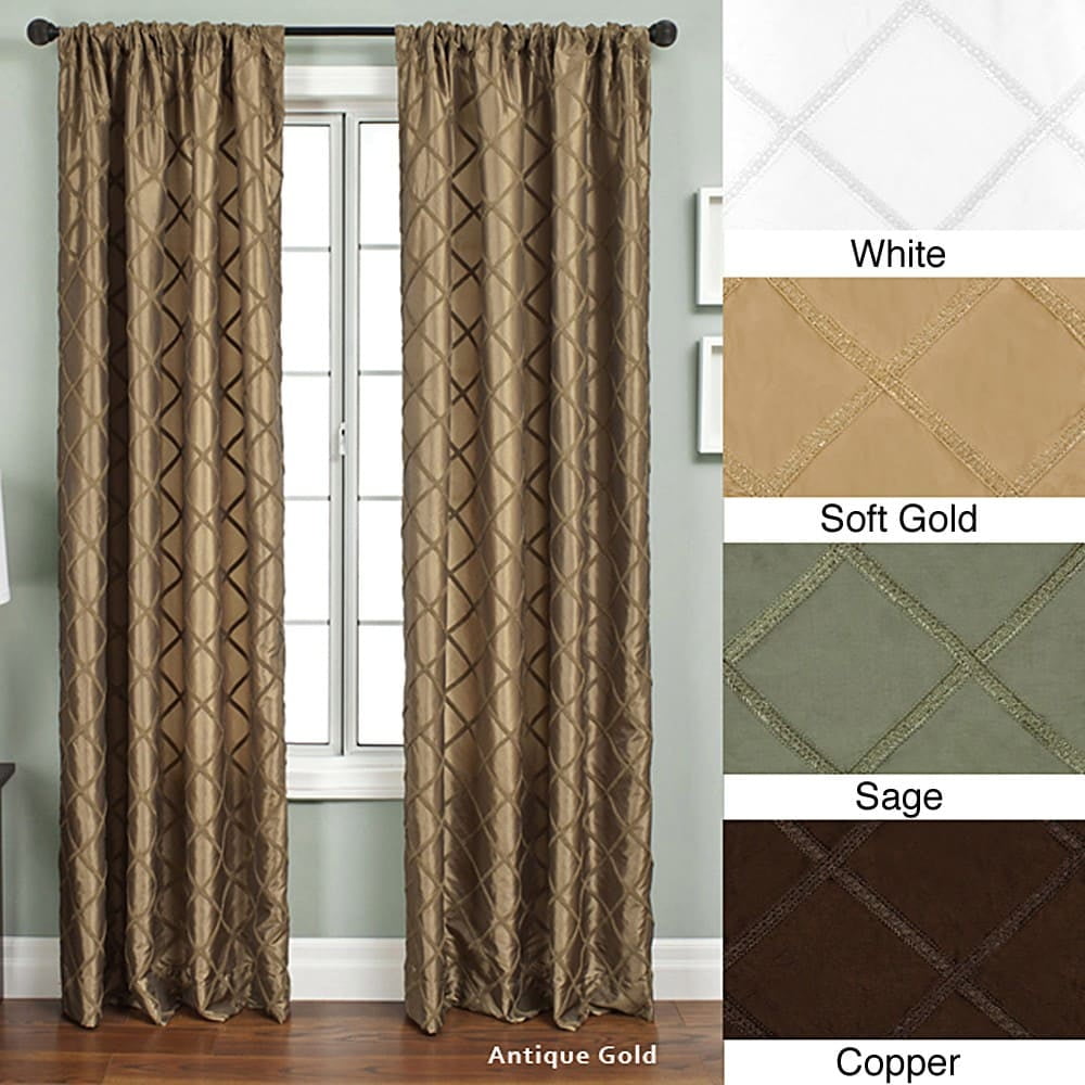 Ashford Rod Pocket 120 Inch Curtain Panel 55 X 120 Walmart Com