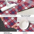 thumbnail image 3 of Red Blue White Star Plaid Checkered Pattern Kitchen Rug Mat,Kitchen Runner Rugs Non Skid Washable,Decorative Kitchen Floor Mats for Kitchen,Sink,Laundry,17"X47", 3 of 5