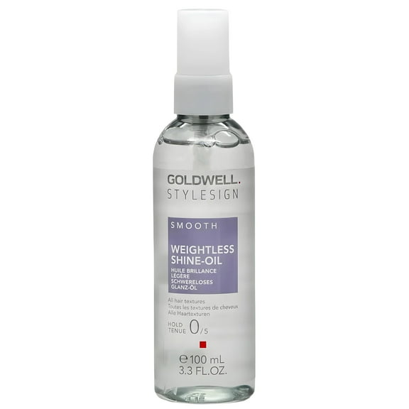 {3.3 oz} Goldwell StyleSign Smooth Weightless Shine-Oil w/ SLEEKSHOP Hair Rat Tail Steel Pin Comb for Scalp