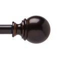 thumbnail image 1 of hometrends Rope Ball 5/8" Drapery Rod Set 48-84" Bronze, 1 of 3