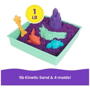 Kinetic Sand Sandbox Set Purple Sand, Tools & Storage