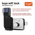 thumbnail image 2 of Door Lock, Finrprint Gate Lock Tuya Outdoor TTlock Smart Door Lock Digital IC Card Rim Electronic Door Lock Suitable For Home Garden ,Easy to Install, 2 of 7