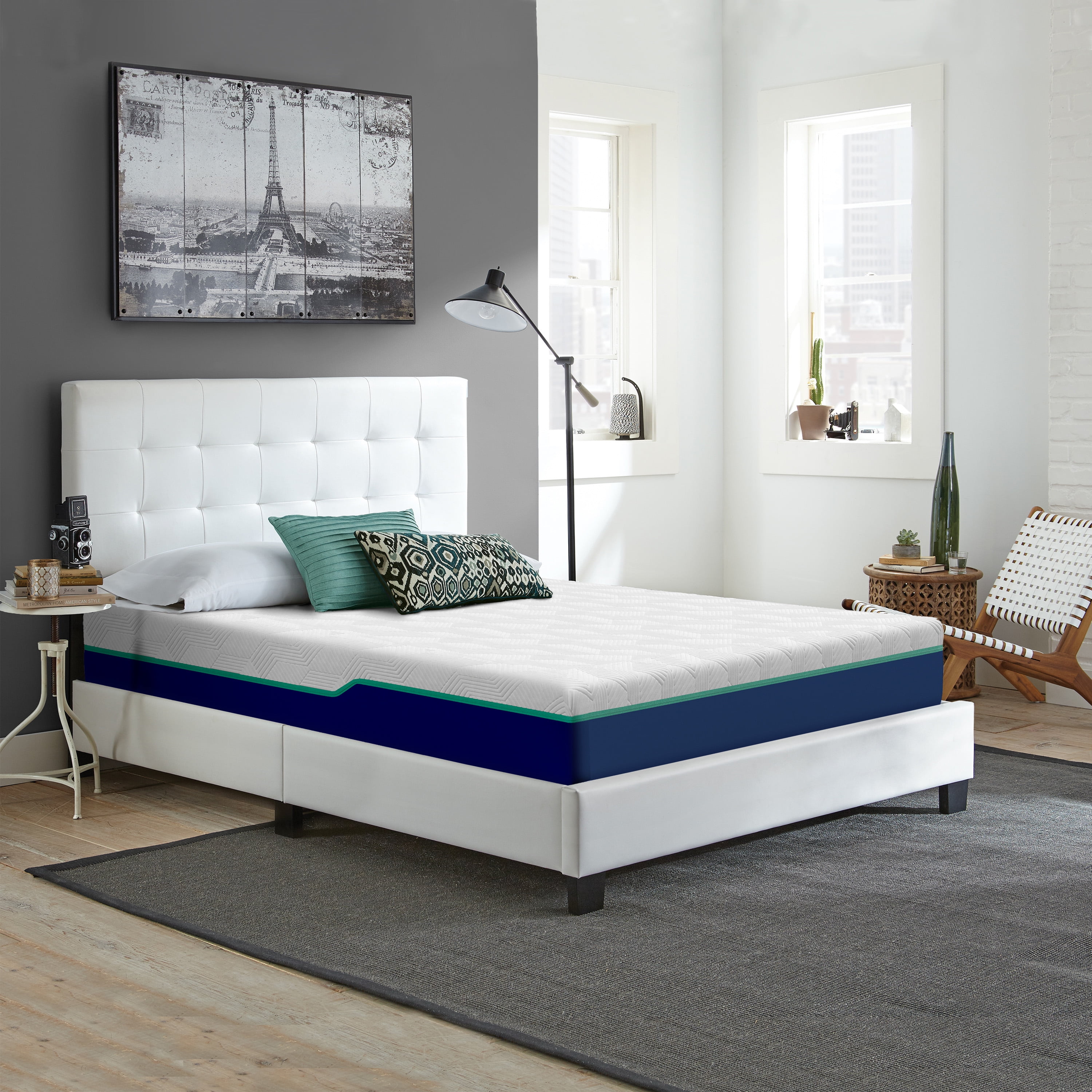 Boyd Sleep Hampshire 10" Hybrid Memory Foam and Pocket Spring Mattress, Medium Firm, Adult, Full