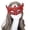 02_Red, variant on Women's Lace Applique Side Plush Adult Half Face Carnival Party with Gold Powder carnival 04_Black,One Size