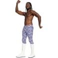 thumbnail image 4 of Macho Wrestler Madness Halloween Costume Cosplay Spandex Pants, 4 of 7