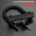 thumbnail image 3 of MTB Bike Wheel Lock 2 llaves antirrobo motocicleta Scooter U Lock (negro) Likrtyny Para estrenar, 3 of 9