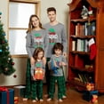 thumbnail image 3 of Anbech Christmas Family Pajamas Matching Nightgowns Graphic Long Sleeve Sleepwear Pjs Set, 2-Piece, Unisex, 3 of 6