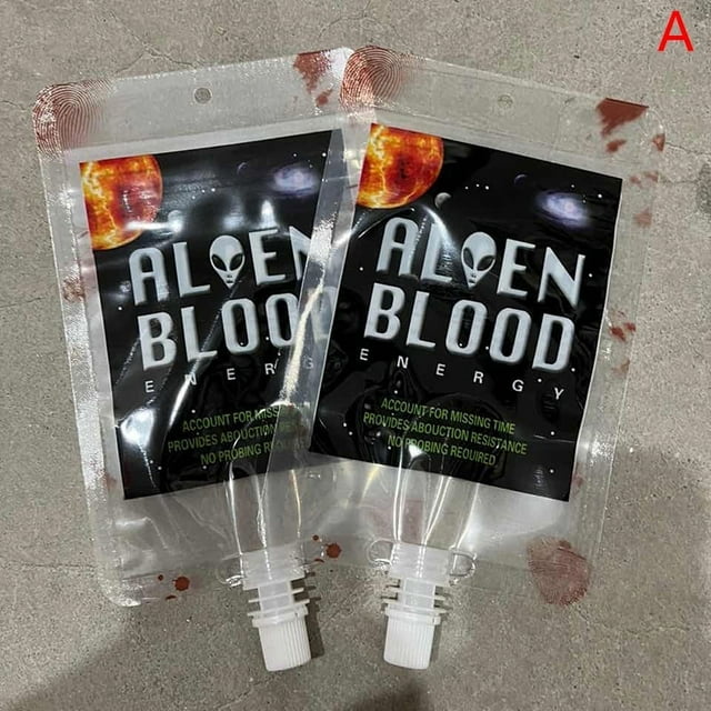 10 Pcs 250ml Contenant de Boisson Cosplay Halloween Sac de Sang Vampire Accessoires