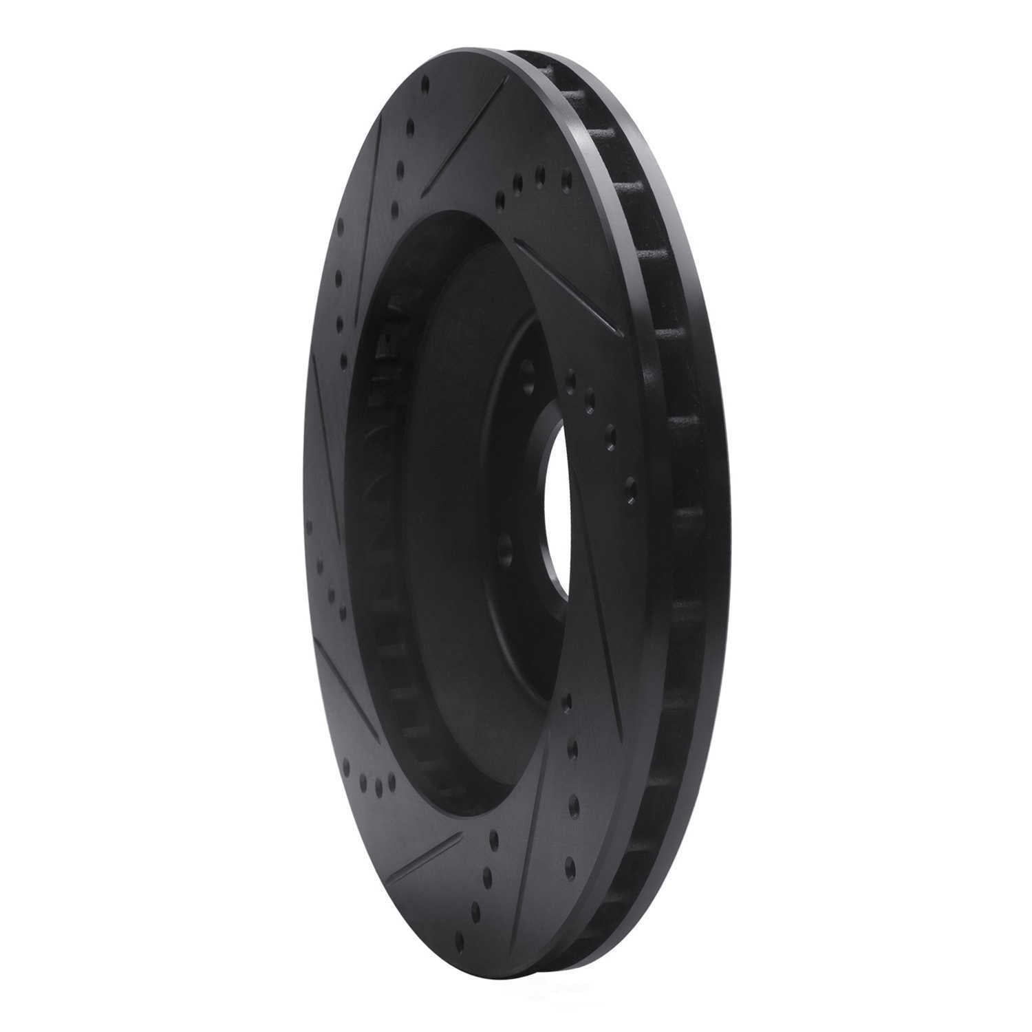 Dynamic Friction Company 633-47023D DFC Brake Rotor - Drilled And Slotted - Black