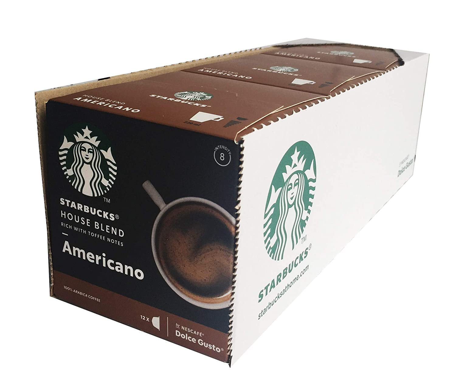 Starbucks Nescafe Dolce Gusto Capsule Coffee 96g - 256g