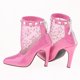 thumbnail image 3 of Botines de moda 1/3 BJD Tacones altos para la noche Lolita Doll PU Leather Pink Stiletto Shoes Baoblaze Zapatos de muñecas BJD, 3 of 7