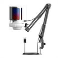 thumbnail image 1 of USB Microphone Kit Podcast Recording Cardioid Condenser Mic With Adjustable Arm Stand For Gaming Streaming, 1 of 9