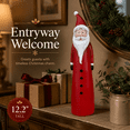 thumbnail image 5 of Christmas Santa Claus Figurine, Handcrafted Santa Figurines, Resin Santa Claus Statue, Christmas Decorations Ornament, Xmas Gifts for Holiday Party Home Office Desktop Decoration, Red, 5 of 6
