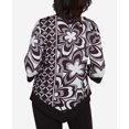 thumbnail image 5 of Alfred Dunner Womens  Floral Geometric Top With Necklace, 5 of 6