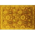 thumbnail image 1 of Ahgly Company Machine Washable Indoor Rectangle Oriental Yellow Industrial Area Rugs, 2' x 3', 1 of 4