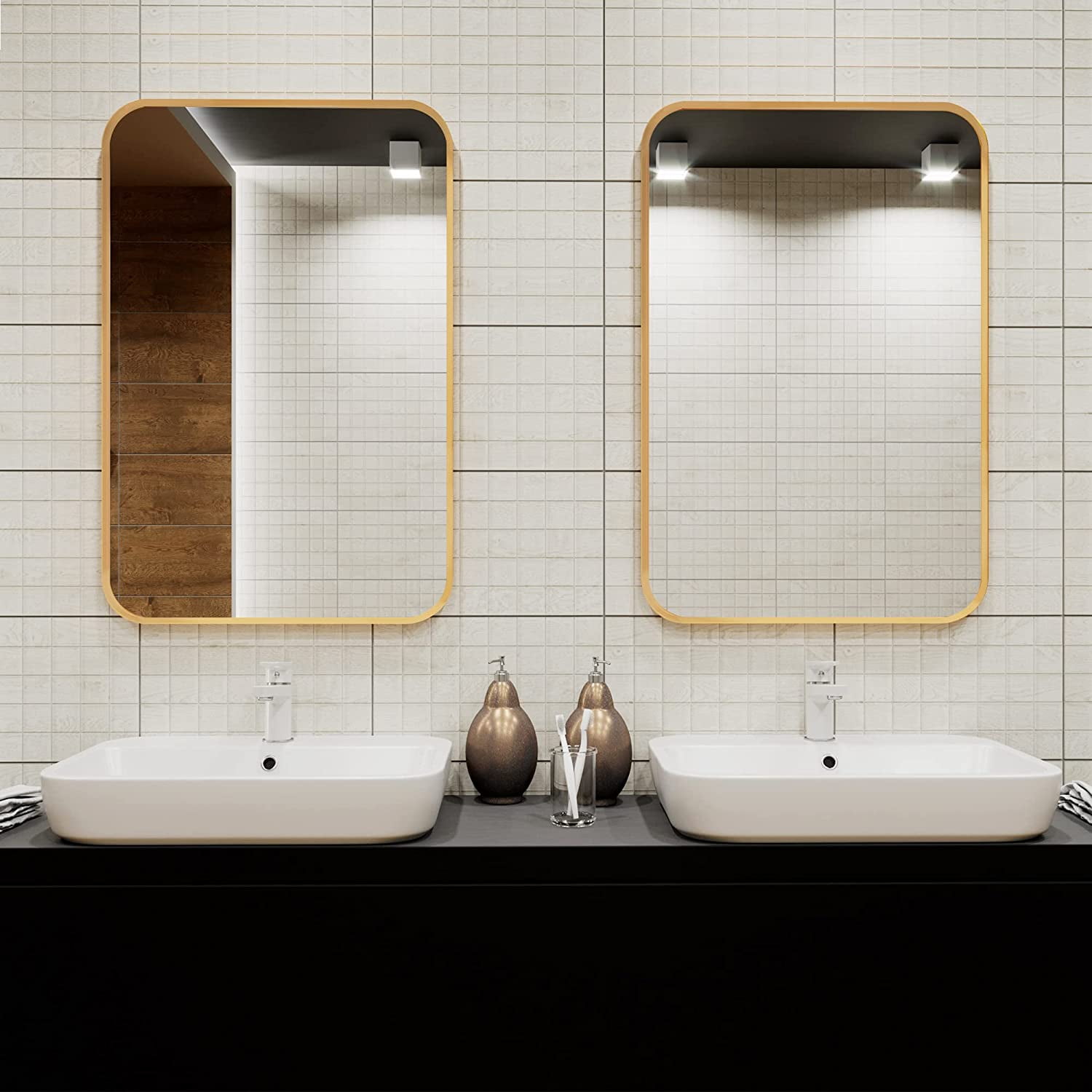 鏡 WALL MIRROR Amazon.com: Chende Wall Mirror for Living Room Decor, 36