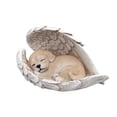 thumbnail image 4 of Sunny Serenity: Radiant Yellow Polyresin Angel Dog Figurine, 4 of 5