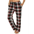 thumbnail image 5 of KEINXS X  3 Pack Women’s Flannel Pajama Pants - Ladies’ Soft Plaid Pajama Pants - Comfortable Pajama Pants for Women- Lounge Pants-Pack Of 3, 5 of 7